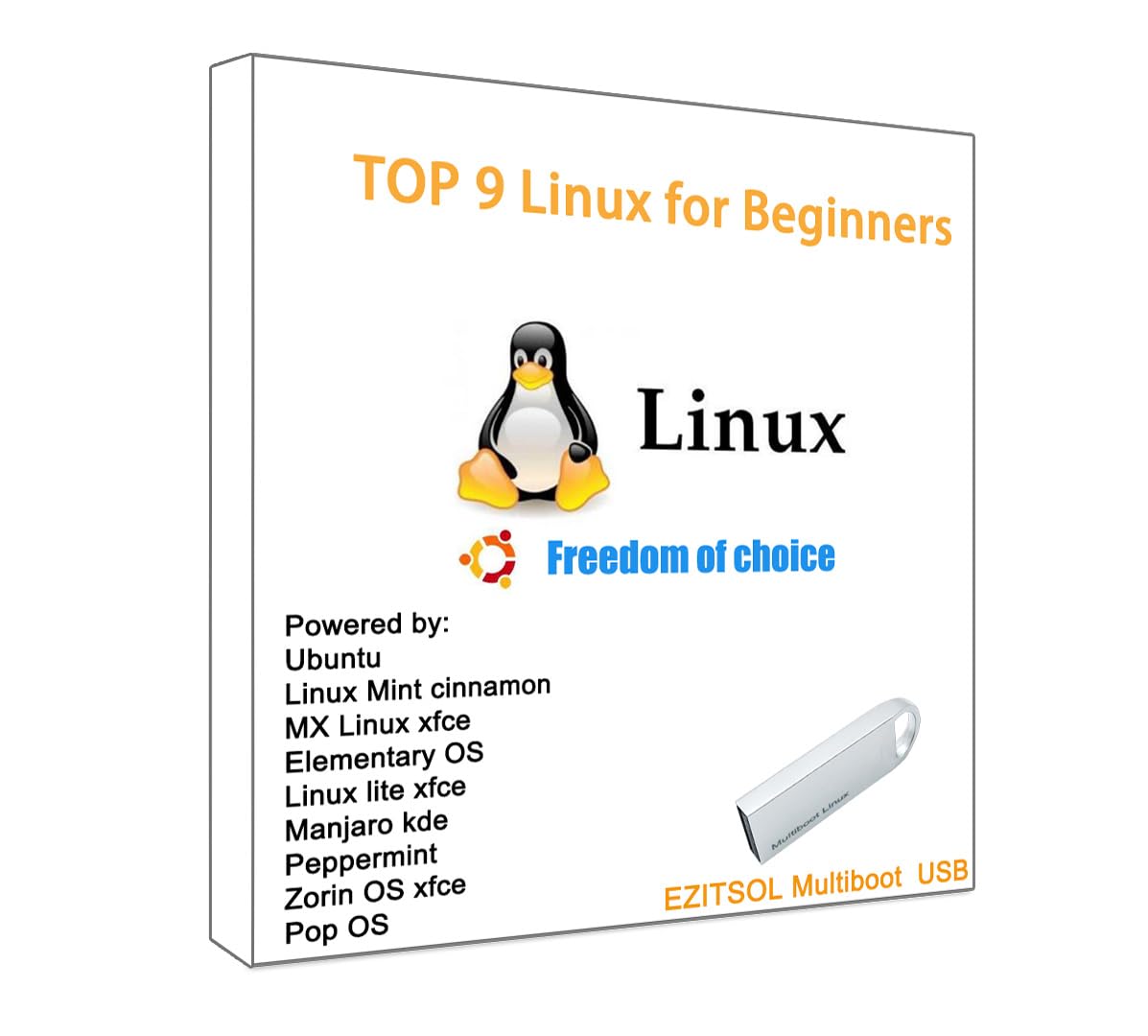 Amazon.com: EZITSOL 32GB 9-in-1 Linux Bootable USB Drive for